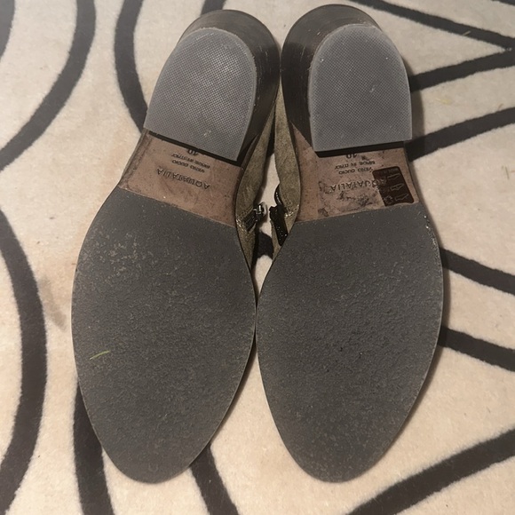 Aquatalia Olive Leather ankle Boots size 10 - Picture 6 of 9